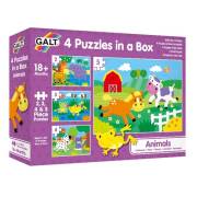 Galt 4 Puzzles in a Box Animal +18Ay