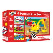 Galt 4 Puzzles In A Box Vehicles 3 Yaş+