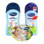 Bübchen 3lü Set Bebek Yağı 400 ml + Şampuan 400 ml + Sünger