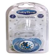 Babytime BT141-2 Silikon Damaklı Akide Gövdeli Emzik No:2 - Mavi
