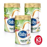 Baby Goat 3 Keçi Sütü Bazlı Organik Zeytinyağlı Bebek Sütü 350gr 3 Adet