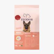 Teodor Yetişkin Köpek Maması Somonlu Ve Pirinçli 15 Kg (Yüksek Enerjili)
