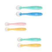 Wee 354 Silikon Kaşık 2li - Sarı Pembe