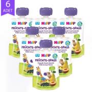 Hipp Organik Frenk Üzümlü Erikli Armut Püresi 90 gr 6 Adet