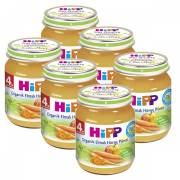 Hipp Organik Elmalı Havuç Püresi Kavanoz Maması 125 Gr 6 Adet