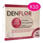 Denflor Probiyotik İçeren Takviye Edici Gıda 10 Saşe - 10 Adet