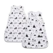 Funna baby 9910 - 2li Uyku Tulumu Seti - Mountains - Siyah - 50 Cm