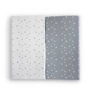 Funna baby 0081 - 2li Lastikli Çarşaf Seti – Stars – 60x120 cm  