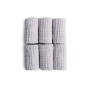 Funna baby 0180 - 6lı Muslin Ağız Bezi Seti - Basic - Gri - 30 x 30 Cm