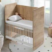 Babywhen BW1071-Pratik Sallanır Anne Yanı Bebek Beşik 60x120 -Ahşap