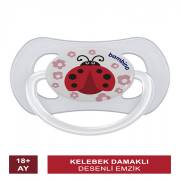 Bambino Desenli Kelebek Damaklı Emzik 18+ Ay 
