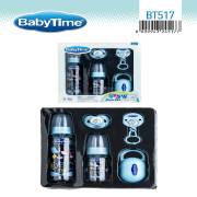 BabyTime BT517 5li Cam Biberon Seti Mavi