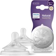 Philips Avent Natural Response 2li Biberon Emziği, 2 Numara, 0 Ay+ -Scy962/02
