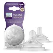 Philips Avent Natural Response 2li Biberon Emziği, 4 Numara, 3 Ay+ -Scy964/02