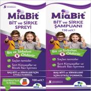 Miabit Bit Şampuanı 150ml+ Bit Spreyi 100ml (çelik tarak hediyeli)