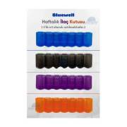 Bluewell Renkli Haftalık İlaç Kutusu 24lü