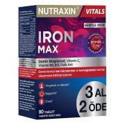 Nutraxin Iron Max Takviye Edici Gıda 90 Tablet - 3 al 2 Öde