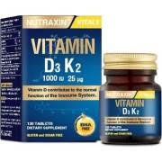 Nutraxin Vitamin D3K2 1000 IU 120 Tablet