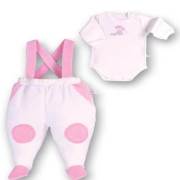 Sevi Bebe Askılı Pantolon Body Takım