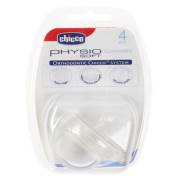 Chicco Physio Soft Silikon 4+ Emzik ( Gommotto ) - Şeffaf