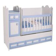 Babyhope 830-42 Beyza Büyüyen Beşik 4 Çekmeceli Mavi