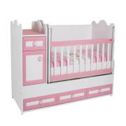Babyhope 830-41 Beyza Büyüyen Beşik 4 Çekmeceli Pembe