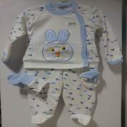 Çınarlüks Bebek Dörtlü Set Tavşanlı Mavi