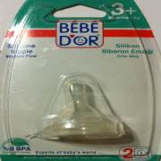 Bebedor Silikon Biberon Emziği Orta Akış 3+Ay No:2