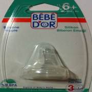 Bebedor Silikon Biberon Emziği Hızlı Akış 6+Ay No:3