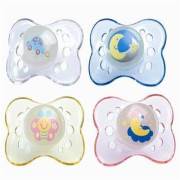 Bebedor Büyük Boy Siperli Kapaklı Fosforlu Emzik 6+Ay No:3