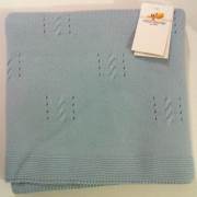 Mini Damla Triko Delikli Saç Örgülü Battaniye 90*110