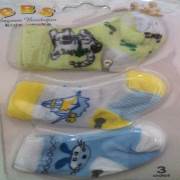 BBS 197 Karışık Asorti Bebek Çorap 3lü