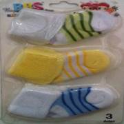 BBS 146 Çemberli Bebek Havlu Soket Bebek Çorabı 3lü