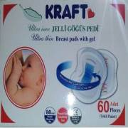 Kraft Ultra İnce Jelli Göğüs Pedi - 60lı