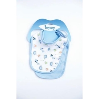 Mycey Bebe Önlüğü 2li Set - Mavi