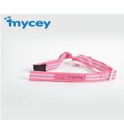 Mycey Biberon Kordonu - Pembe Çizgili