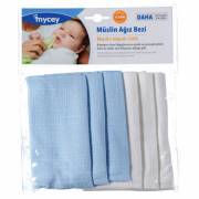Mycey Ağız Bezi / Müslin 6lı Set - Mavili