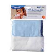 Mycey Çok Amaçlı Örtü / Müslin - 2li Set Mavi & Beyaz