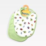 Mycey Bebe Önlüğü 2li Set - Yeşil