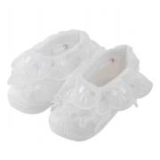 Baby Jem Saten Tüllü Kız Patik - Beyaz