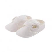 Baby Jem Saten Erkek Patik - Ekru