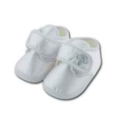 Baby Jem Saten Erkek Patik - Beyaz