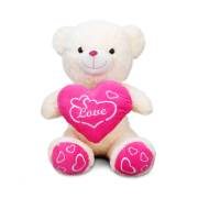 Sunman Peluş Ayi Oturan Love Kalpli 60Cm  S01001021
