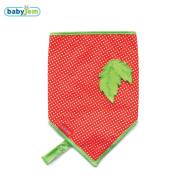 Babyjem Fular Önlük Emzik Tutacaklı Kırmızı