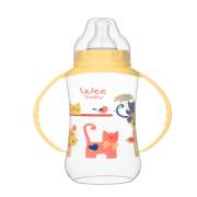 Wee Baby 745 Kulplu PP Biberon 270ml - Sarı