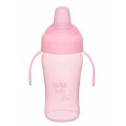 Wee Baby 775 Akıtmaz Kulplu Biberon 240ml Pembe