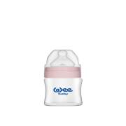 Wee Baby 787 Geniş Ağızlı Isıya Dayanıklı Cam Biberon 120 ml - Pembe