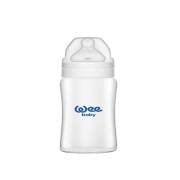 Wee Baby Geniş Ağızlı Isıya Dayanıklı Cam Biberon 180ml Beyaz
