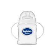 Wee Baby 791 Kulplu Geniş Ağızlı PP Biberon 250 ml - Beyaz