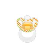 Wee Baby 836 Şeffaf Desenli Damaklı Emzik 0-6Ay - Sarı